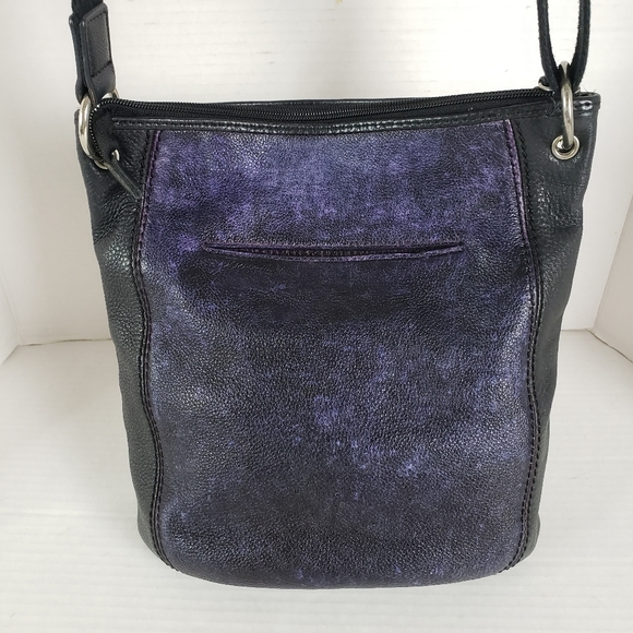 The Sak Crossbody Bag Womens Multicolored Laurel Pebbled Leather Handbag Purse - Picture 3 of 16